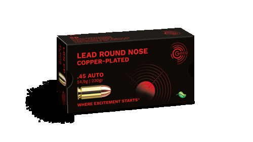 Geco 45 Auto Geco Clrn Lead Round Nose Copper Plated 14,9G 50pk
