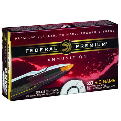 Federal Premium 308 W 165 Trophy B. Tip.
