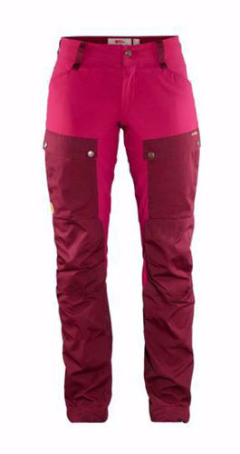 Fjällräven Keb Trousers Curved Short W Dark Garnet-Plum