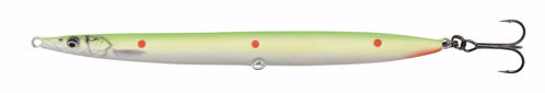 Savage Gear Sandeel Pencil 12,5cm 19g Sinking Fluo Green Red Dots
