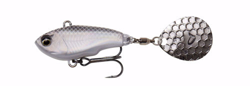 Savage Gear FAT TAIL SPIN 6.5CM 16G SINKING WHITE SILVER