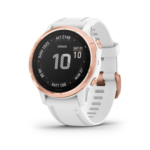 Garmin Fenix 6 Pro Rose Gold w/White band, GPS Watch, EMEA