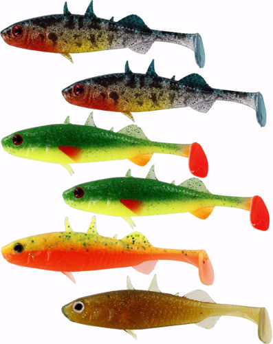 Westin Stanley the Stickleback Shadtail 7,5cm 4g Dark Water Mix 6pcs