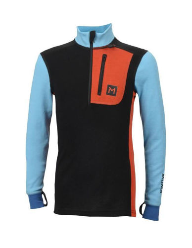 Aclima Lars Monsen Anárjohka Polo Jr Black/River&Sapphire Blue/Poinciana