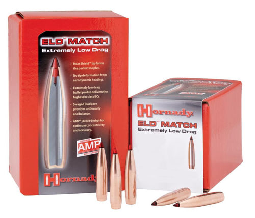 Hornady Eld Match Bullets 6.5Mm .264 123 Gr Bulk 2500stk