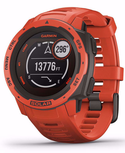 Garmin Instinct Solar GPS Watch Flame Red