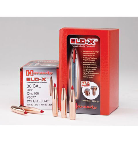 Hornady Eld-X Bullets 7Mm .284 175 Gr Eld-X