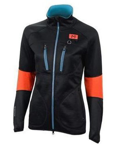 Aclima Lars Monsen Anárjohka Jkt Dame Jet Black/Poinciana/River Blue