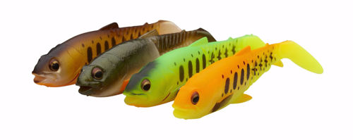 Savage Gear CRAFT CANNIBAL PADDLETAIL 10.5CM 12G CLEAR WATER MIX 4PCS