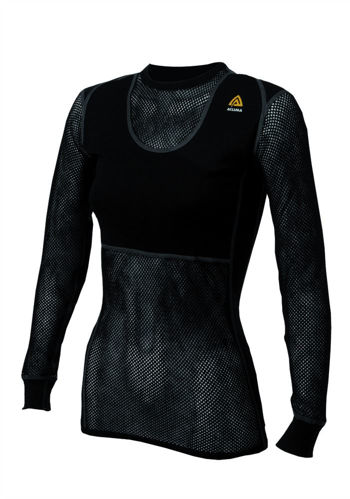Aclima Woolnet Crew Neck Woman Black