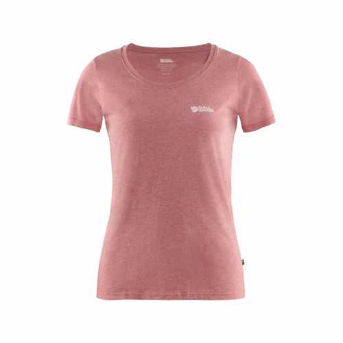 Fjällräven Logo T-shirt W Raspberry - Red Melange