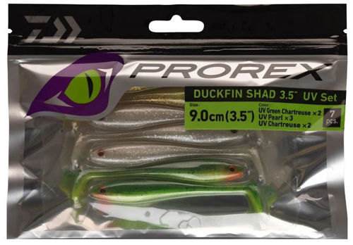 Daiwa Prorex DUCKFIN SHAD 3.5'' FLASH KIT