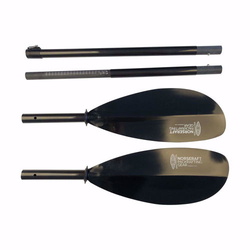 Packraft Norseraft Packpaddle Intermediate 4-Delt Carbon Shaft