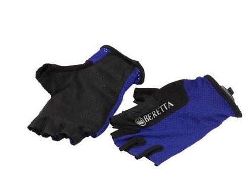 Beretta Skytehansker half finger blå