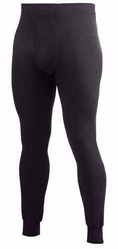 Woolpower Long Johns w fly 200 gr BLACK S