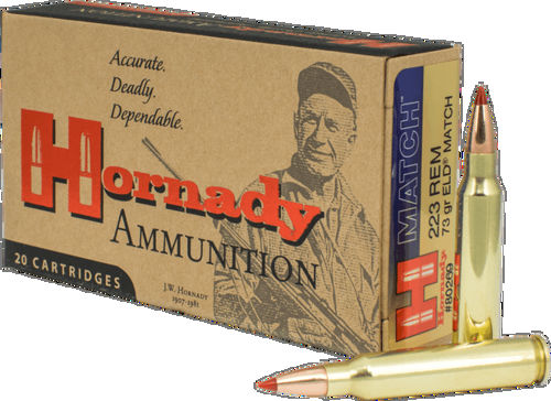 Hornady Match Ammo 223 Rem 73 Gr Eld Match