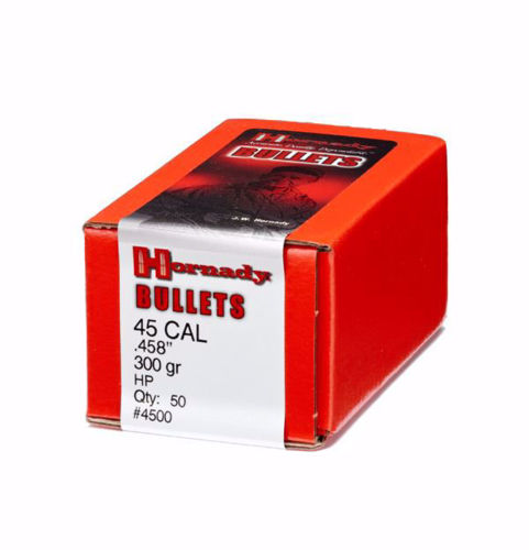 Hornady Traditional Rifle Bullets 45 Cal .458 300 Gr Hp