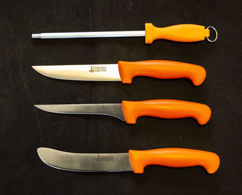 Mjoelner Butcher Set Medium Orange Handle 4pc