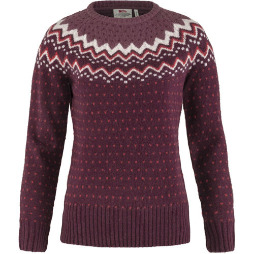 Fjällräven Övik Knit Sweater W. Dark Garnet