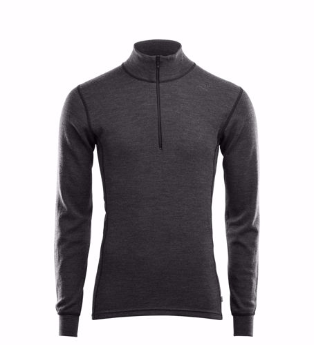 Aclima Warmwool Mock Neck W/Zip Man Marengo S